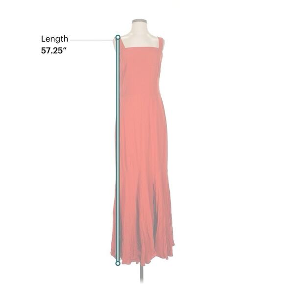 Ralph Lauren Red Square Neck Sleeveless Maxi Gown Mermaid 4 - Picture 3 of 4